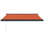 Toldo retráctil aluminio y tela naranja y marrón 3x2,5 m by , Awnings - Ref: Foro24-3154616, Price: 511,39 €, Discount: %