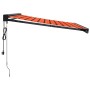 Toldo retráctil aluminio y tela naranja y marrón 3x2,5 m by , Awnings - Ref: Foro24-3154616, Price: 511,39 €, Discount: %