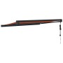 Toldo retráctil aluminio y tela naranja y marrón 3x2,5 m by , Awnings - Ref: Foro24-3154616, Price: 511,39 €, Discount: %