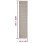 Alfombra de sisal para rascador color arena 66x300 cm von , Katzenmöbelzubehör - Ref: Foro24-3203467, Preis: 88,37 €, Rabatt: %