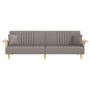 Sofá cama con reposabrazos tela gris taupe von , Sofas - Ref: Foro24-351892, Preis: 299,09 €, Rabatt: %