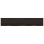 Estante pared madera roble tratada marrón oscuro 220x40x(2-6)cm by , Shelves and shelves - Ref: Foro24-363855, Price: 82,03 €...