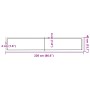 Estante pared madera roble tratada marrón oscuro 220x40x(2-6)cm by , Shelves and shelves - Ref: Foro24-363855, Price: 82,03 €...