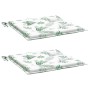 Cojines de silla 2 uds tela estampado de hojas 50x50x3 cm von , Kissen für Stühle und Sofas - Ref: Foro24-361086, Preis: 20,1...