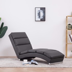 Diván de cuero sintético gris by , Daybeds - Ref: Foro24-281293, Price: 239,16 €, Discount: %