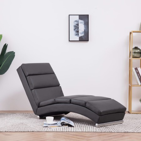 Diván de cuero sintético gris by , Daybeds - Ref: Foro24-281293, Price: 239,16 €, Discount: %