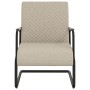 Silla voladiza cuero sintético gris claro de , Sillones - Ref: Foro24-325785, Precio: 166,13 €