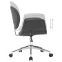 Silla de comedor giratoria de tela gris von , Essstühle - Ref: Foro24-287394, Preis: 183,28 €, Rabatt: %