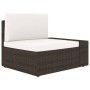 Sofá seccional esquina reposabrazos izq. ratán sintético marrón von , Modulare Sofas für den Außenbereich - Ref: Foro24-49509...