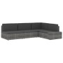 Sofá seccional esquina reposabrazos izq. ratán sintético marrón von , Modulare Sofas für den Außenbereich - Ref: Foro24-49509...