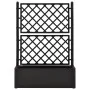 Flowerbed with trellis and anthracite automatic irrigation system by vidaXL, Pots and planters - Ref: Foro24-313969, Price: 1...