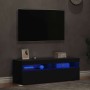 Muebles de TV con luces LED 2 uds gris 60x35x40 cm de , Muebles TV - Ref: Foro24-804414, Precio: 121,01 €, Descuento: %