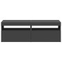 Muebles de TV con luces LED 2 uds gris 60x35x40 cm de , Muebles TV - Ref: Foro24-804414, Precio: 121,01 €, Descuento: %