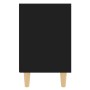 Mesitas de noche 2 uds patas madera maciza negras 40x30x50 cm de , Mesitas de noche - Ref: Foro24-805782, Precio: 54,81 €, De...