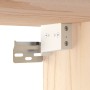 Armario de pared de madera maciza de pino 60x30x35 cm