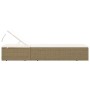 Tumbona de ratán sintético marrón y blanco crema von , Liegen - Ref: Foro24-310147, Preis: 248,96 €, Rabatt: %