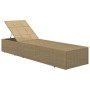 Tumbona de ratán sintético marrón y blanco crema von , Liegen - Ref: Foro24-310147, Preis: 248,96 €, Rabatt: %