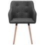 Sillas de comedor 2 unidades tela gris oscuro de , Sillas de comedor - Ref: Foro24-322982, Precio: 169,52 €, Descuento: %
