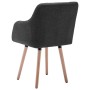 Sillas de comedor 2 unidades tela gris oscuro de , Sillas de comedor - Ref: Foro24-322982, Precio: 169,52 €, Descuento: %