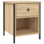 Mesitas noche 2 uds madera ingeniería roble Sonoma 40x42x50 cm by , Nightstands - Ref: Foro24-825936, Price: 75,93 €, Discoun...