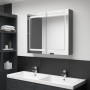 Armario de baño con espejo y LED gris 80x12x68 cm by , bathroom vanities - Ref: Foro24-326513, Price: 175,26 €, Discount: %