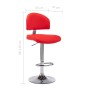 Taburete de cocina de cuero sintético rojo von , Küchenhocker - Ref: Foro24-249650, Preis: 105,10 €, Rabatt: %