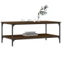 Mesa de centro madera de ingeniería marrón roble 100x55x40 cm by , Coffee table - Ref: Foro24-832837, Price: 41,82 €, Discoun...