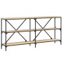 Mesa consola hierro madera ingeniería roble Sonoma 160x30x75 cm von , Seitentische - Ref: Foro24-832849, Preis: 105,29 €, Rab...