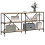 Mesa consola hierro madera ingeniería roble Sonoma 160x30x75 cm von , Seitentische - Ref: Foro24-832849, Preis: 105,29 €, Rab...