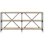 Mesa consola hierro madera ingeniería roble Sonoma 160x30x75 cm von , Seitentische - Ref: Foro24-832849, Preis: 105,29 €, Rab...