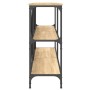 Mesa consola hierro madera ingeniería roble Sonoma 160x30x75 cm von , Seitentische - Ref: Foro24-832849, Preis: 105,29 €, Rab...