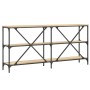 Mesa consola hierro madera ingeniería roble Sonoma 160x30x75 cm von , Seitentische - Ref: Foro24-832849, Preis: 105,29 €, Rab...