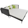 Set de muebles de jardín 4 pzas y cojines ratán sintético negro von , Gartensets - Ref: Foro24-42944, Preis: 533,36 €, Rabatt: %