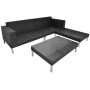 Set de muebles de jardín 4 pzas y cojines ratán sintético negro von , Gartensets - Ref: Foro24-42944, Preis: 533,36 €, Rabatt: %