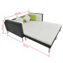 Set de muebles de jardín 4 pzas y cojines ratán sintético negro von , Gartensets - Ref: Foro24-42944, Preis: 533,36 €, Rabatt: %