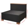 Set muebles de jardín 10 piezas y cojines ratán sintético negro von , Gartensets - Ref: Foro24-42753, Preis: 1,00 €, Rabatt: %