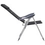 Sillas de camping de aluminio 2 unidades negras 58x69x111 cm von , Campingmöbel - Ref: Foro24-44313, Preis: 144,74 €, Rabatt: %