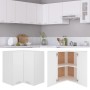 Weißer Hängeschrank aus Holzwerkstoff und Glas, 57 x 57 x 60 cm von vidaXL, Küchenschränke - Ref: Foro24-802537, Preis: 109,4...