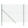 Cerca de alambre de acero galvanizado verde 1,4x25 m de , Paneles de vallas - Ref: Foro24-154075, Precio: 180,46 €, Descuento: %