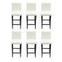 Taburetes de cocina 6 unidades cuero artificial blanco von , Küchenhocker - Ref: Foro24-160720, Preis: 574,45 €, Rabatt: %