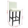 Taburetes de cocina 6 unidades cuero artificial blanco von , Küchenhocker - Ref: Foro24-160720, Preis: 574,45 €, Rabatt: %