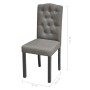 Sillas de comedor 2 unidades tela gris von , Essstühle - Ref: Foro24-242223, Preis: 175,56 €, Rabatt: %