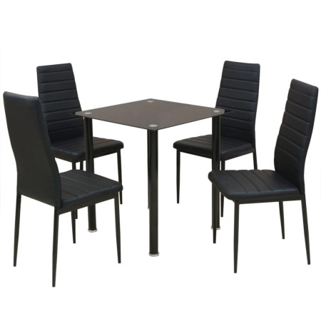 Conjunto de mesas y sillas de comedor de cinco piezas negro von , Möbelsets für Küchen und Esszimmer - Ref: Foro24-242933, Pr...