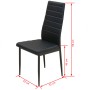 Conjunto de mesas y sillas de comedor de cinco piezas negro von , Möbelsets für Küchen und Esszimmer - Ref: Foro24-242933, Pr...
