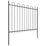Valla de jardín con puntas de aro acero negro 5,1x1,5 m von , Zaunpaneele - Ref: Foro24-277676, Preis: 250,98 €, Rabatt: %