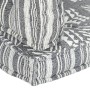 Cojín para sofá de palés tela gris patchwork