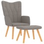 Sillón de relax con reposapiés de tela gris taupé by , Armchairs - Ref: Foro24-327543, Price: 107,09 €, Discount: %