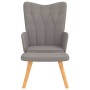 Sillón de relax con reposapiés de tela gris taupé by , Armchairs - Ref: Foro24-327543, Price: 107,09 €, Discount: %