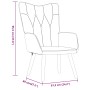 Sillón de relax con reposapiés de tela gris taupé by , Armchairs - Ref: Foro24-327543, Price: 107,09 €, Discount: %