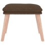 Reposapiés de tela marrón 45x29,5x35 cm by , Ottomans - Ref: Foro24-341427, Price: 27,37 €, Discount: %